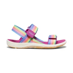 Kids KEEN Sandals<Big Kids' Elle Backstrap | Rainbow/Festival Fuchsia