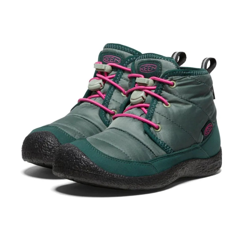 Kids KEEN Boots<Big Kids' Howser Ii Waterproof Chukka | Dark Forest/Fuchsia Purple