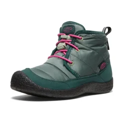 Kids KEEN Boots<Big Kids' Howser Ii Waterproof Chukka | Dark Forest/Fuchsia Purple