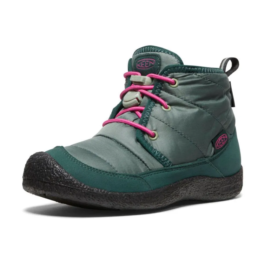 Kids KEEN Boots<Big Kids' Howser Ii Waterproof Chukka | Dark Forest/Fuchsia Purple