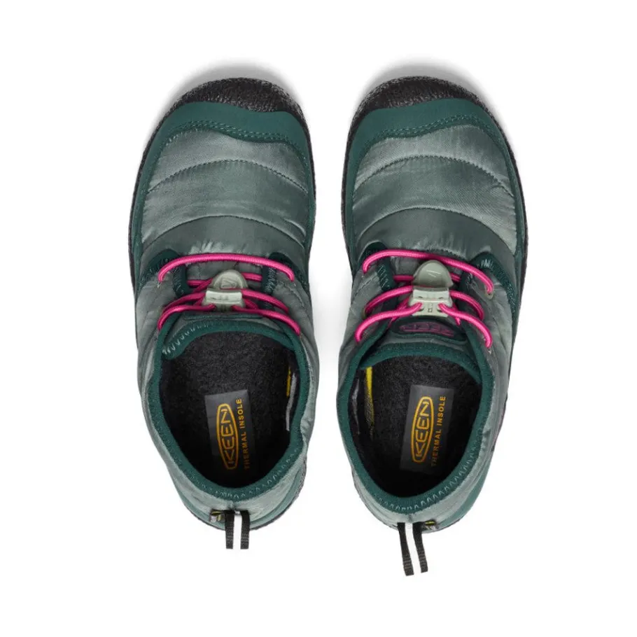 Kids KEEN Boots<Big Kids' Howser Ii Waterproof Chukka | Dark Forest/Fuchsia Purple