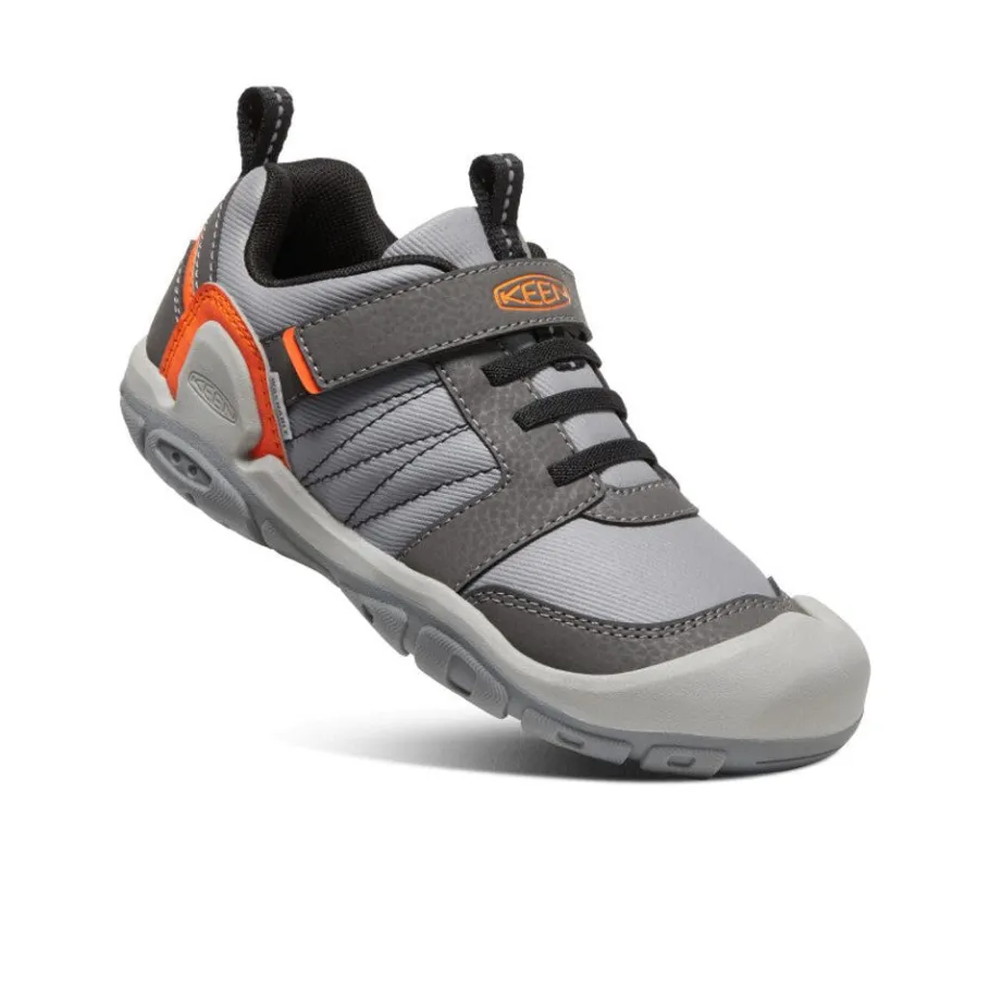 Kids KEEN Shoes<Big Kids' Knotch Peak Sneaker | Magnet/Safety Orange