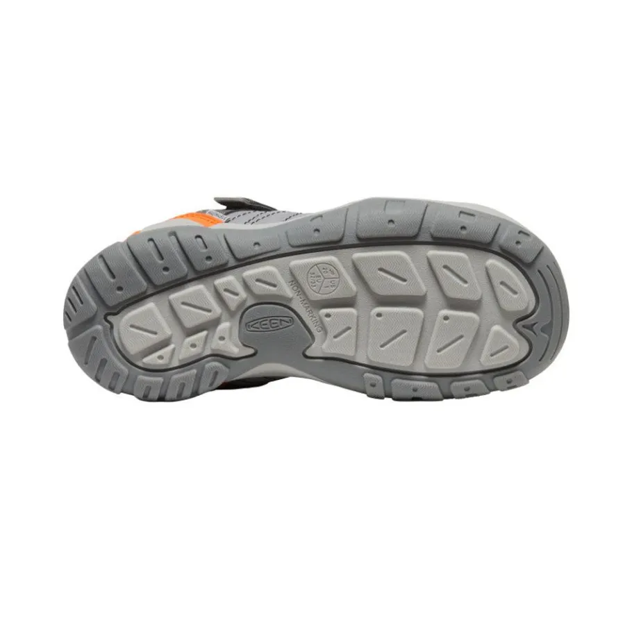 Kids KEEN Shoes<Big Kids' Knotch Peak Sneaker | Magnet/Safety Orange