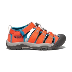 Kids KEEN Sandals<Big Kids' Newport H2 | Safety Orange/Fjord Blue