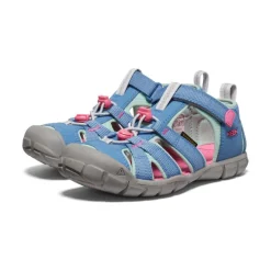 Kids KEEN Sandals<Big Kids' Seacamp Ii Cnx | Coronet Blue/Hot Pink