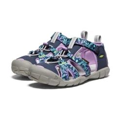Kids KEEN Sandals<Big Kids' Seacamp Ii Cnx | Black Iris/African Violet