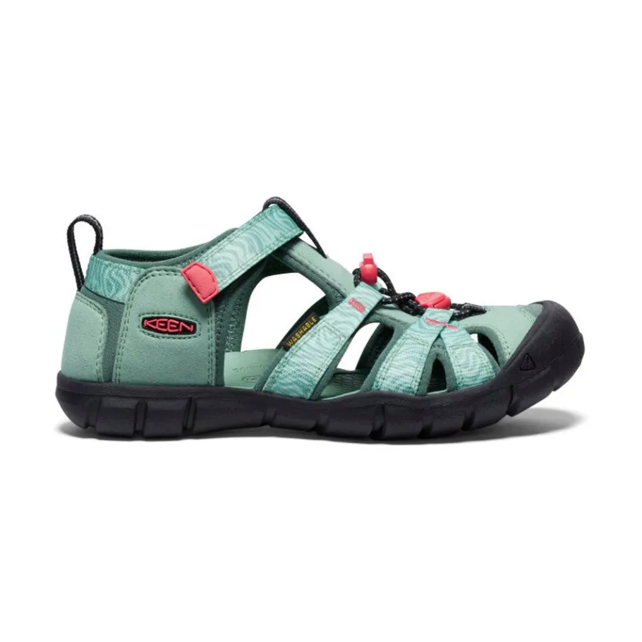 Kids KEEN Sandals<Big Kids' Seacamp Ii Cnx | Granite Green/Cayenne