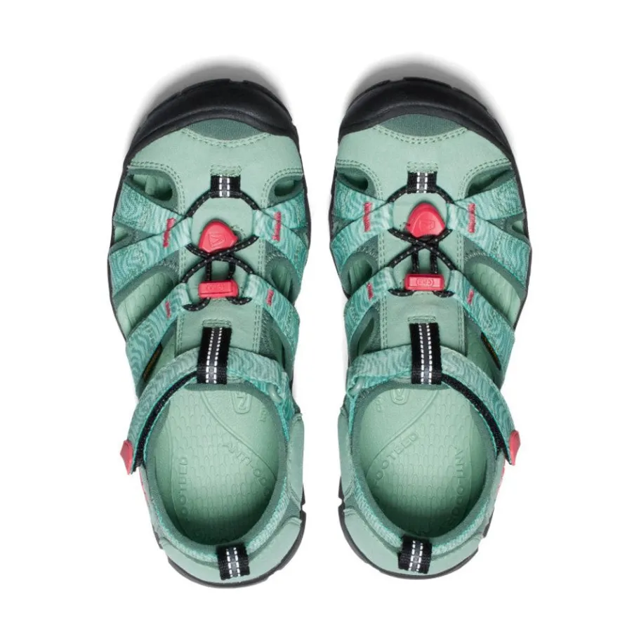 Kids KEEN Sandals<Big Kids' Seacamp Ii Cnx | Granite Green/Cayenne
