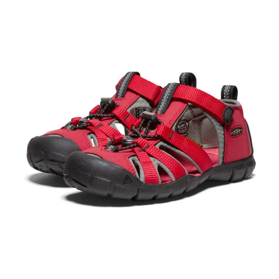 Kids KEEN Sandals<Big Kids' Seacamp Ii Cnx | Racing Red/Gargoyle