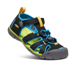 Kids KEEN Sandals<Big Kids' Seacamp Ii Cnx | Black/Brilliant Blue