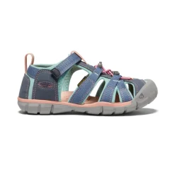 Kids KEEN Sandals<Big Kids' Seacamp Ii Cnx | Flint Stone/Ocean Wave