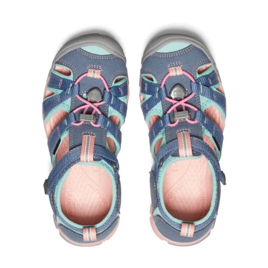 Kids KEEN Sandals<Big Kids' Seacamp Ii Cnx | Flint Stone/Ocean Wave