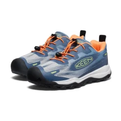 Kids KEEN Shoes<Big Kids' Wanduro Speed Hiking Shoe | Vintage Indigo/Tangerine