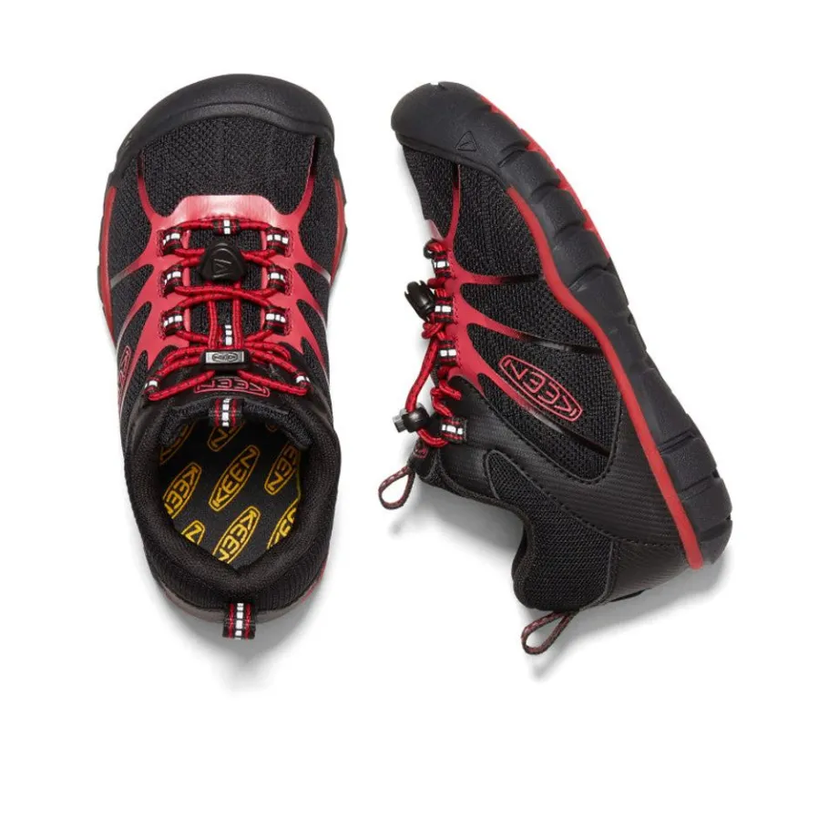 Kids KEEN Shoes<Little Kids' Chandler 2 Cnx Sneaker | Black/Red Carpet