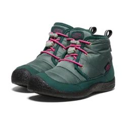 Kids KEEN Boots<Little Kids' Howser Ii Waterproof Chukka | Dark Forest/Fuchsia Purple