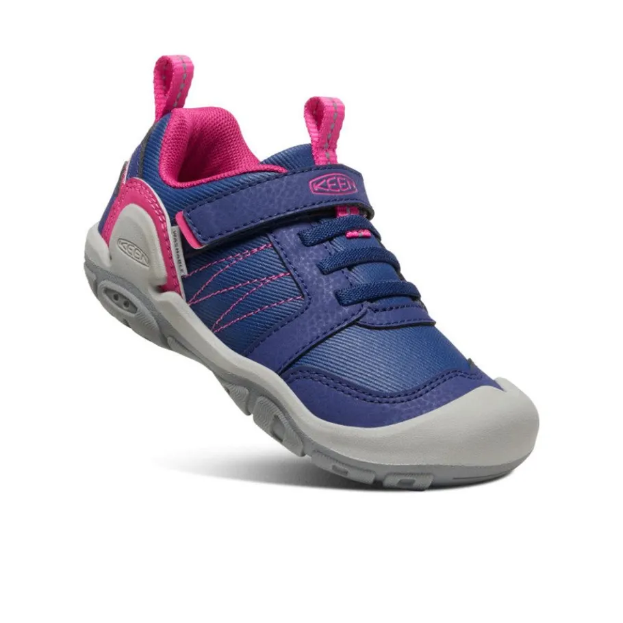 Kids KEEN Shoes<Little Kids' Knotch Peak Sneaker | Blue Depths/Pink Peacock