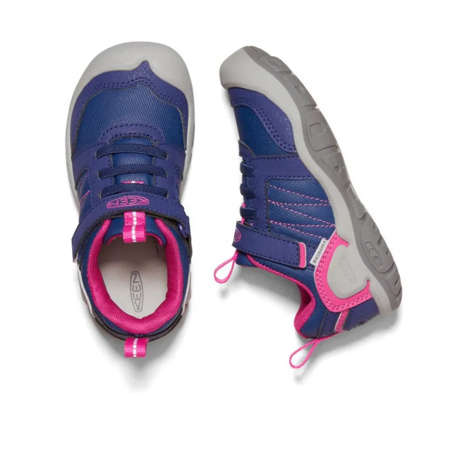 Kids KEEN Shoes<Little Kids' Knotch Peak Sneaker | Blue Depths/Pink Peacock