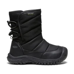 Kids KEEN Boots<Little Kids' Puffrider Waterproof Winter Boot | Black/Steel Grey