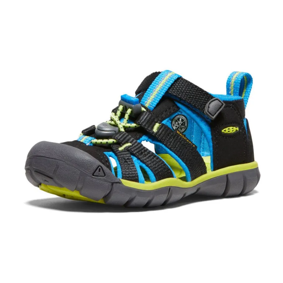 Kids KEEN Sandals<Little Kids' Seacamp Ii Cnx | Black/Brilliant Blue