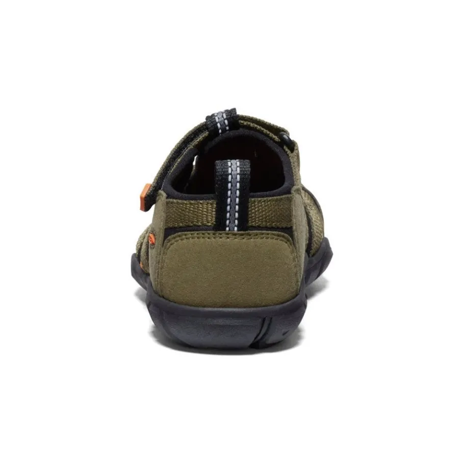 Kids KEEN Sandals<Little Kids' Seacamp Ii Cnx | Dark Olive/Gold Flame