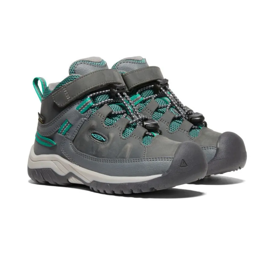 Kids KEEN Boots<Little Kids' Targhee Waterproof Boot | Steel Grey/Porcelain