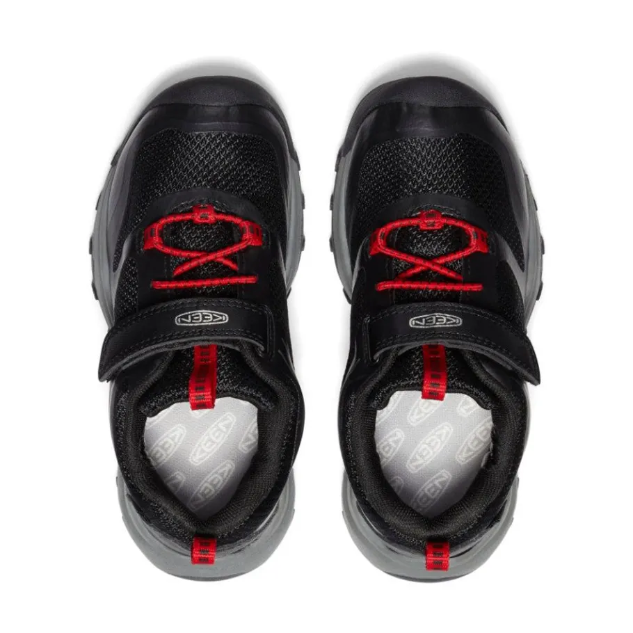 Kids KEEN Shoes<Little Kids' Wanduro Waterproof Shoe | Black/Ribbon Red
