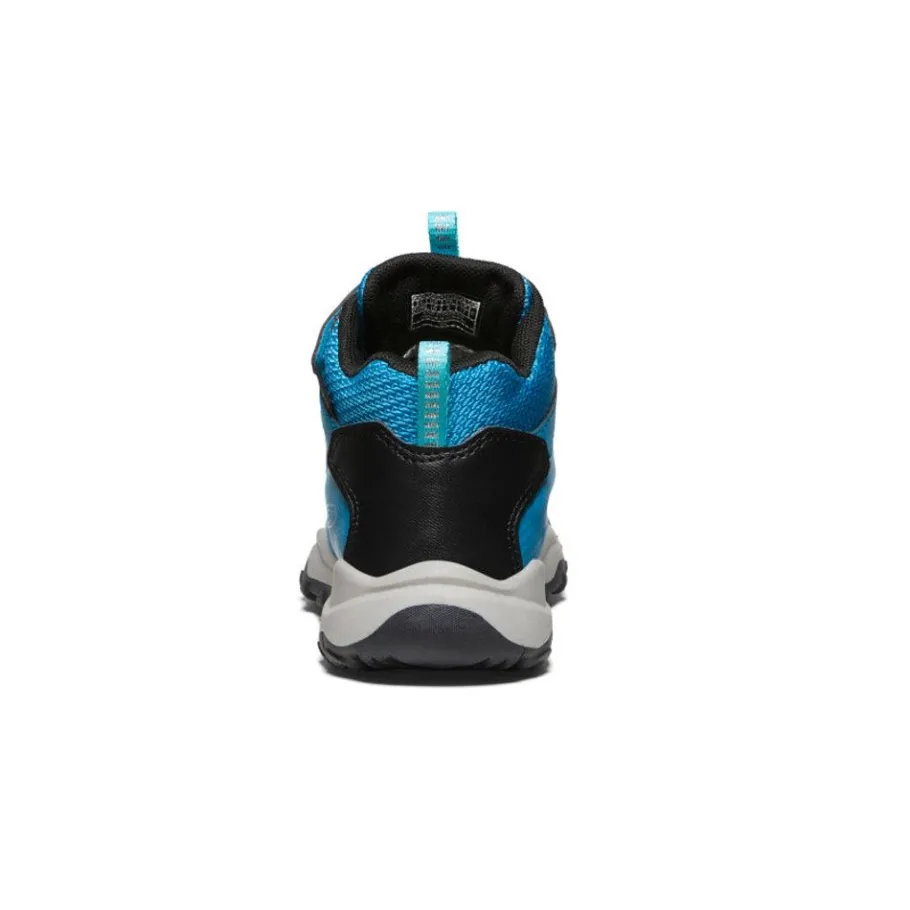 Kids KEEN Boots<Little Kids' Wanduro Waterproof Boot | Fjord Blue/Fuchsia Purple