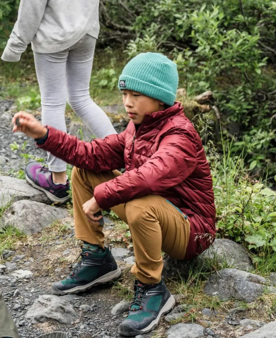 Kids KEEN Boots<Little Kids' Wanduro Waterproof Boot | Fjord Blue/Fuchsia Purple