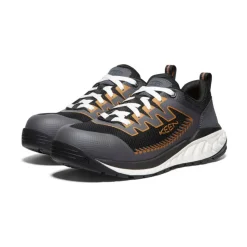 Men KEEN Work Boots & Shoes<Men'S Arvada Work Sneaker (Carbon-Fiber Toe) | Black/Curry