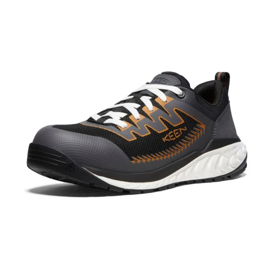 Men KEEN Work Boots & Shoes<Men'S Arvada Work Sneaker (Carbon-Fiber Toe) | Black/Curry
