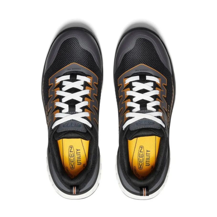 Men KEEN Work Boots & Shoes<Men'S Arvada Work Sneaker (Carbon-Fiber Toe) | Black/Curry