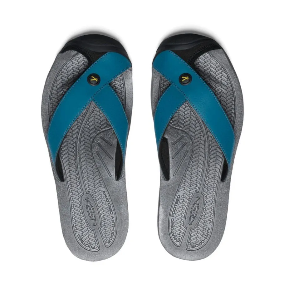 Men KEEN Slip-Ons<Men'S Barbados Flip-Flop | Legion Blue/Antique Moss