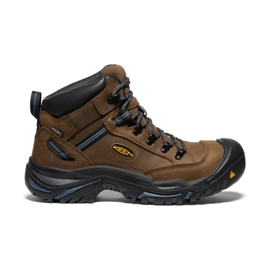 Men KEEN Work Boots & Shoes<Men'S Braddock Al Waterproof Mid (Steel Toe) | Bison/Ensign Blue