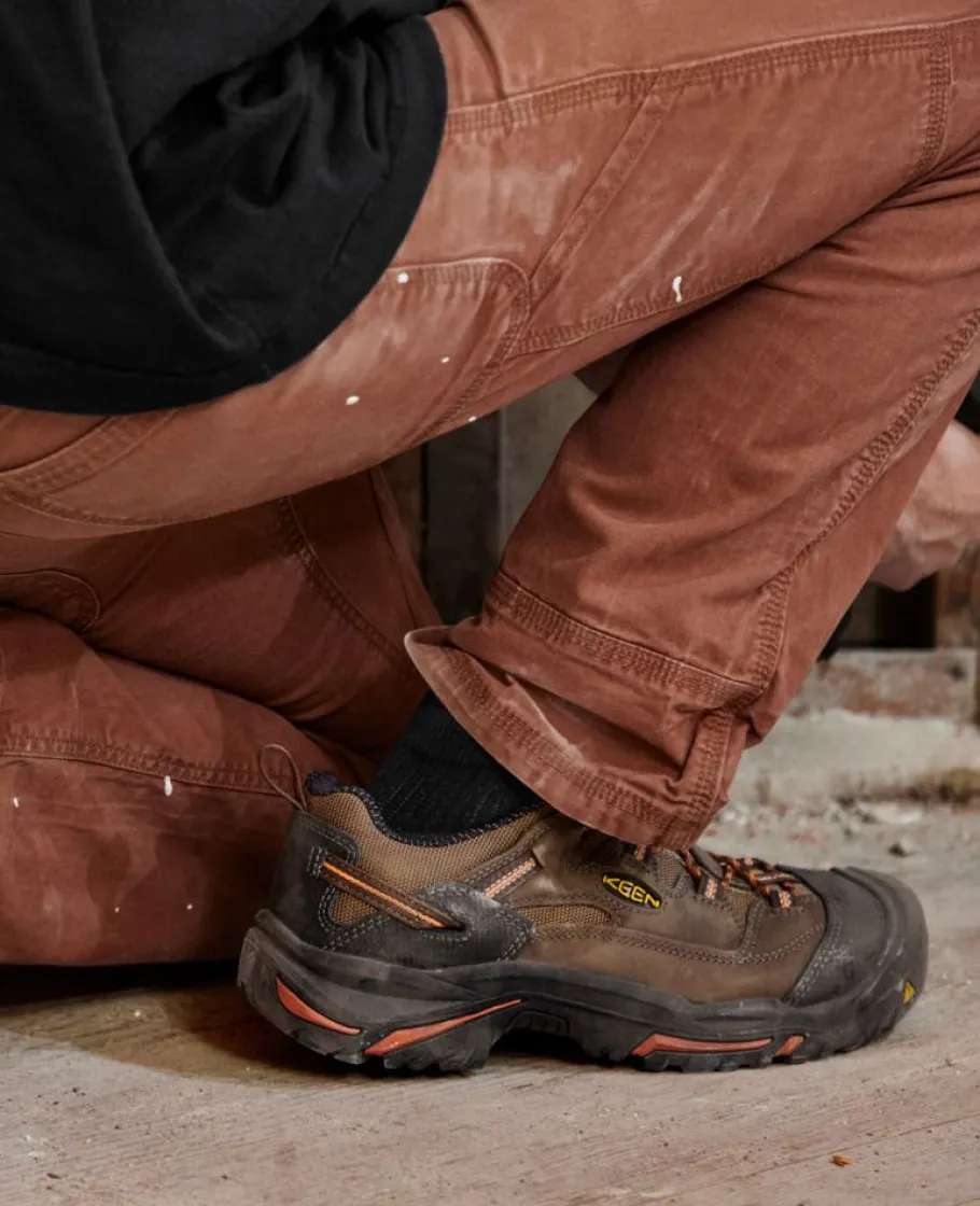 Men KEEN Work Boots & Shoes<Men'S Braddock Low (Soft Toe) | Cascade/Orange Ochre
