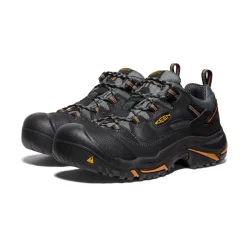 Men KEEN Work Boots & Shoes<Men'S Braddock Low (Steel Toe) | Black/Bossa Nova