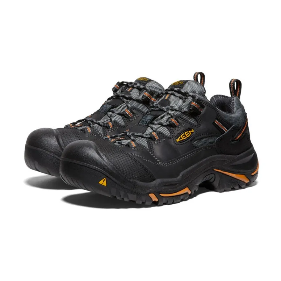 Men KEEN Work Boots & Shoes<Men'S Braddock Low (Steel Toe) | Black/Bossa Nova