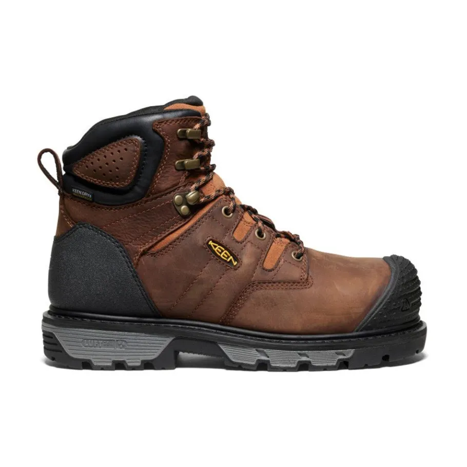 Men KEEN Work Boots & Shoes<Men'S Camden 6" Waterproof Boot (Carbon-Fiber Toe) | Leather Brown/Black