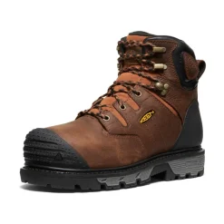 Men KEEN Work Boots & Shoes<Men'S Camden 6" Waterproof Boot Int Met (Carbon-Fiber Toe) | Leather Brown/Black