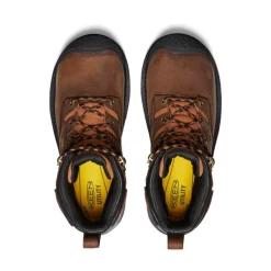 Men KEEN Work Boots & Shoes<Men'S Camden 6" Waterproof Boot Int Met (Carbon-Fiber Toe) | Leather Brown/Black