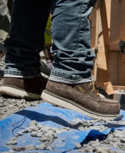 Men KEEN Work Boots & Shoes<Men'S Cincinnati 6" Waterproof Boot (Carbon-Fiber Toe) | Dark Chocolate/Sandshell
