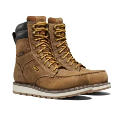 Men KEEN Work Boots & Shoes<Men'S Cincinnati 8" Waterproof Boot (Carbon-Fiber Toe) | Belgian/Sandshell
