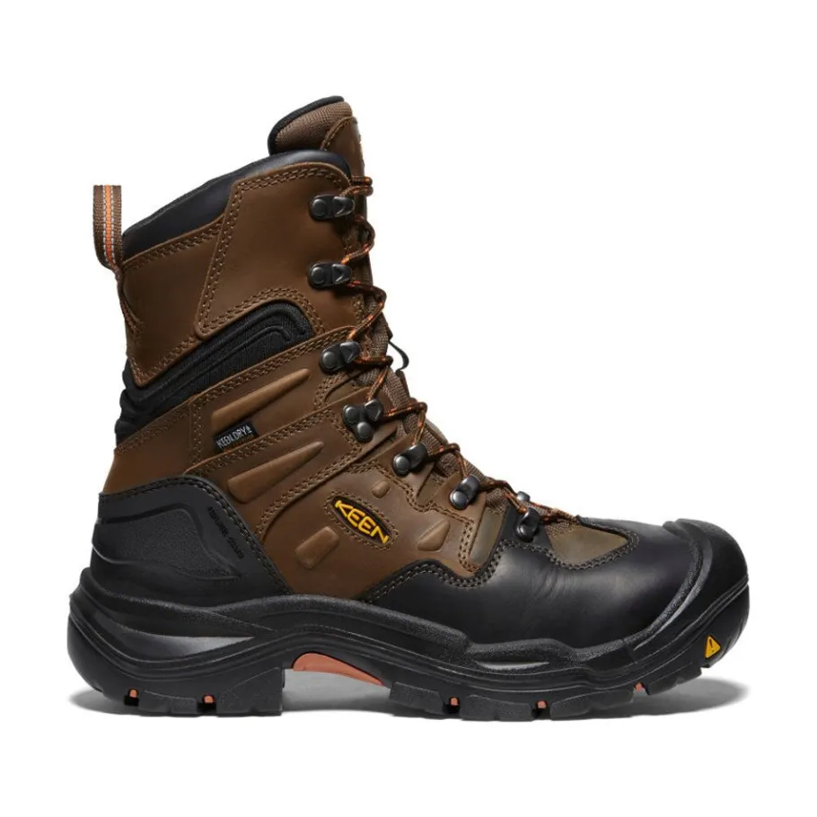Men KEEN Work Boots & Shoes<Men'S Coburg 8" Waterproof Boot (Steel Toe) | Cascade Brown/Brindle