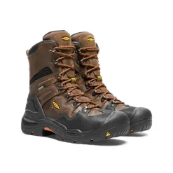 Men KEEN Work Boots & Shoes<Men'S Coburg 8" Waterproof Boot (Steel Toe) | Cascade Brown/Brindle