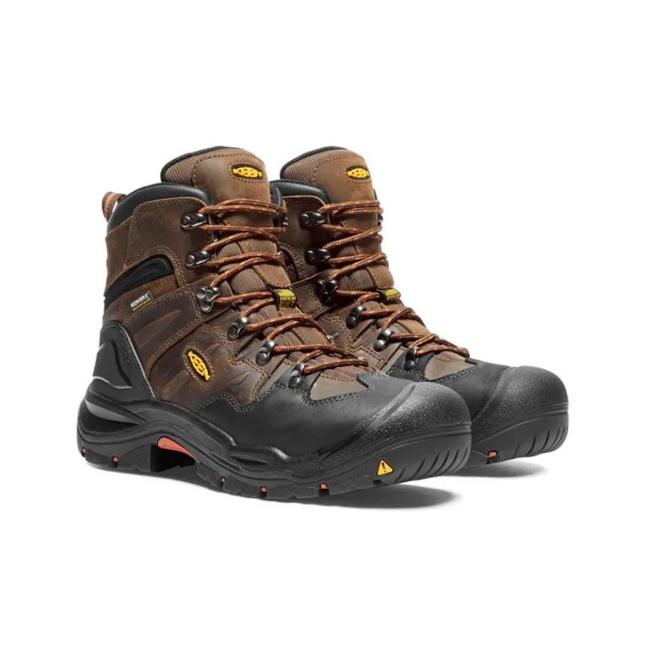 Men KEEN Work Boots & Shoes<Men'S Coburg 6" Waterproof Boot (Steel Toe) | Cascade Brown/Brindle