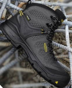 Men KEEN Work Boots & Shoes<Men'S Dearborn 6" Waterproof Boot (Carbon-Fiber Toe) | Black/Steel Grey