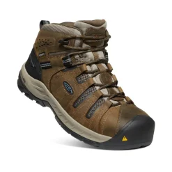 Men KEEN Work Boots & Shoes<Men'S Flint Ii Waterproof Boot (Steel Toe) | Cascade Brown/Orion Blue