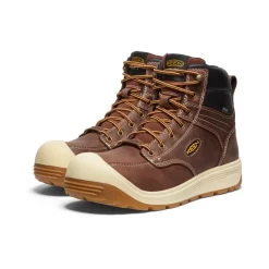 Men KEEN Work Boots & Shoes<Men'S Fort Wayne 6" Waterproof (Carbon-Fiber Toe) | Tortoise Shell/Gum