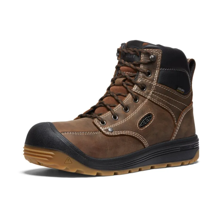 Men KEEN Work Boots & Shoes<Men'S Fort Wayne 6" Waterproof (Soft Toe) | Dark Earth/Gum