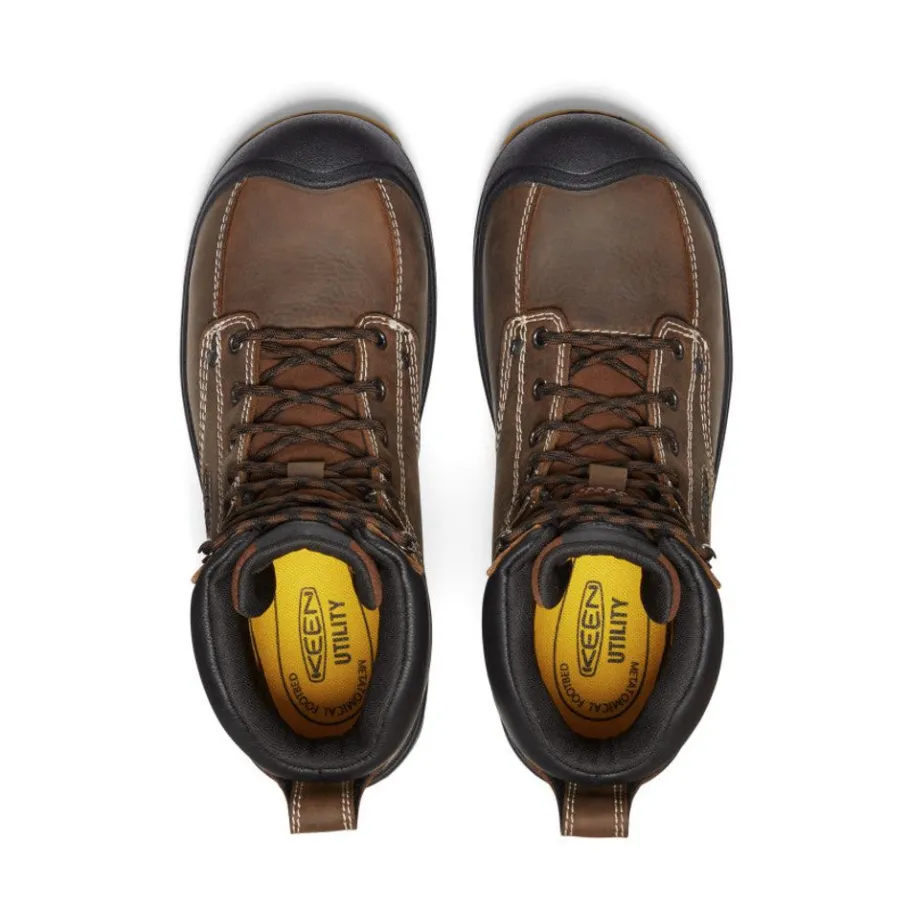 Men KEEN Work Boots & Shoes<Men'S Fort Wayne 6" Waterproof (Soft Toe) | Dark Earth/Gum