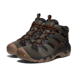 Men KEEN Boots<Men'S Headout Waterproof Hiking Boot | Black Olive/Fossil Orange